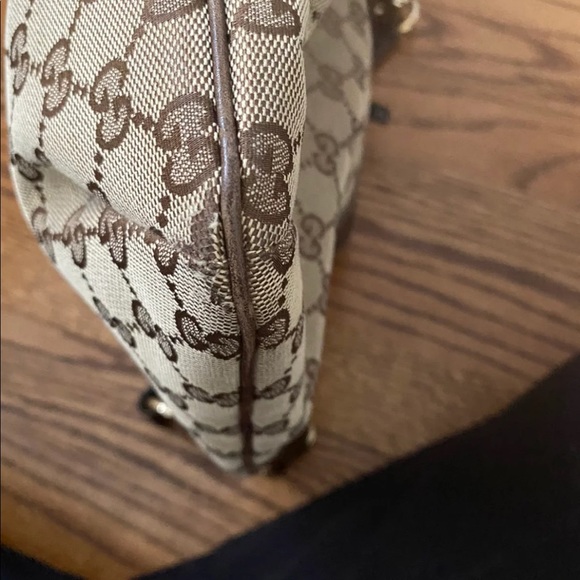 Gucci GG Canvas Positano bag in Beige/Ebony - Picture 5 of 10